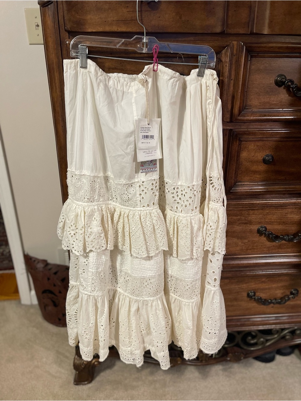 Magnolia Pearl Pisaro Eyelet Maxi Skirt in True